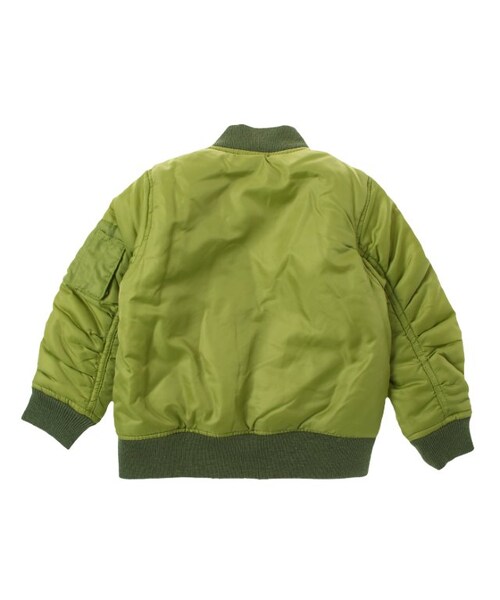 BREEZE（ブリーズ）の「リバーシブルMA-1JK（ジャケット/アウター・キッズ・ブラック/カーキ/レッド・80/90/95/100/110/120/130/140）」の8枚目の写真