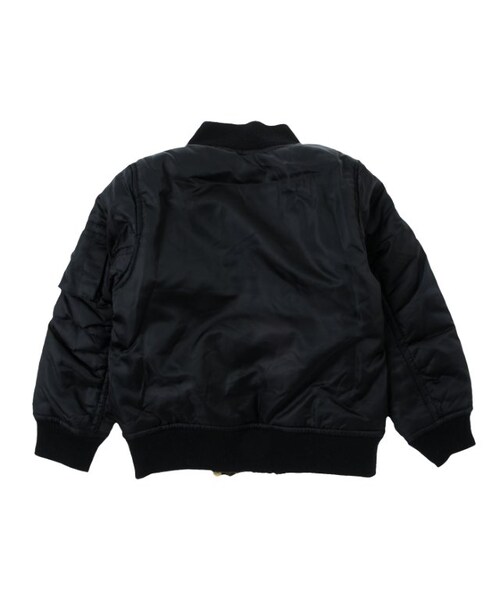 BREEZE（ブリーズ）の「リバーシブルMA-1JK（ジャケット/アウター・キッズ・ブラック/カーキ/レッド・80/90/95/100/110/120/130/140）」の7枚目の写真