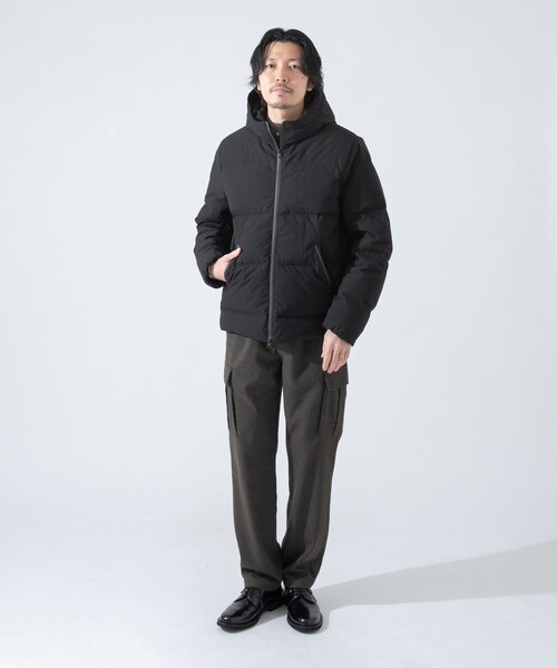URBAN RESEARCH ROSSO WOMEN（アーバンリサーチ　ロッソ）の「GREEN DOWN 機能性連帽羽絨外套（ジャケット/アウター・メンズ・黑色/卡其綠・M/L）」の14枚目の写真