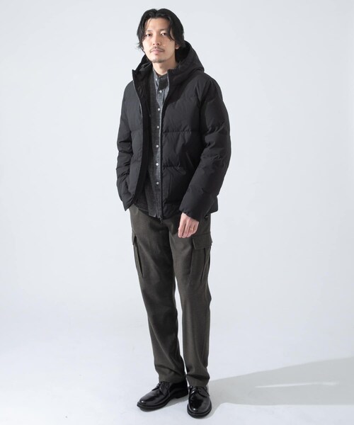 URBAN RESEARCH ROSSO WOMEN（アーバンリサーチ　ロッソ）の「GREEN DOWN 機能性連帽羽絨外套（ジャケット/アウター・メンズ・黑色/卡其綠・M/L）」の15枚目の写真