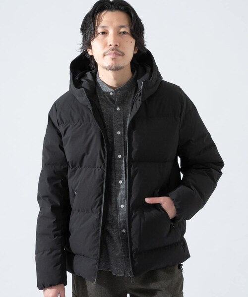 URBAN RESEARCH ROSSO WOMEN（アーバンリサーチ　ロッソ）の「GREEN DOWN 機能性連帽羽絨外套（ジャケット/アウター・メンズ・黑色/卡其綠・M/L）」の13枚目の写真