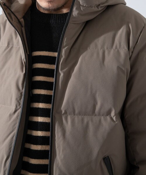 URBAN RESEARCH ROSSO WOMEN（アーバンリサーチ　ロッソ）の「GREEN DOWN 機能性連帽羽絨外套（ジャケット/アウター・メンズ・黑色/卡其綠・M/L）」の20枚目の写真