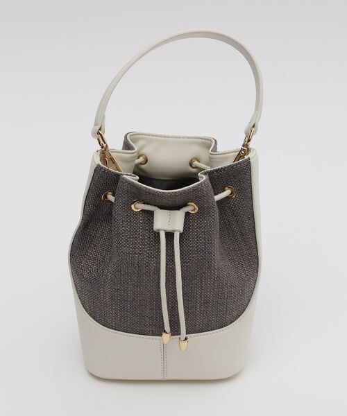 BARNYARDSTORM（バンヤードストーム）の「フェイクレザーコンビ2WAYショルダー（バッグ・レディース・オフホワイト11/ブラック19・FREE）」の3枚目の写真