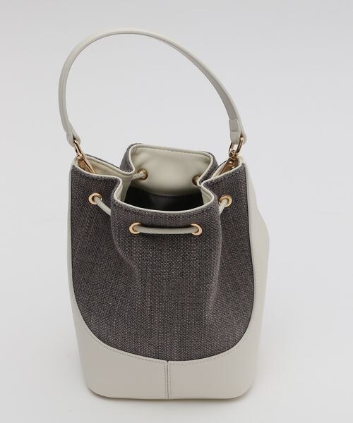 BARNYARDSTORM（バンヤードストーム）の「フェイクレザーコンビ2WAYショルダー（バッグ・レディース・オフホワイト11/ブラック19・FREE）」の5枚目の写真