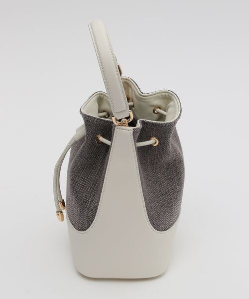 BARNYARDSTORM（バンヤードストーム）の「フェイクレザーコンビ2WAYショルダー（バッグ・レディース・オフホワイト11/ブラック19・FREE）」の4枚目の写真