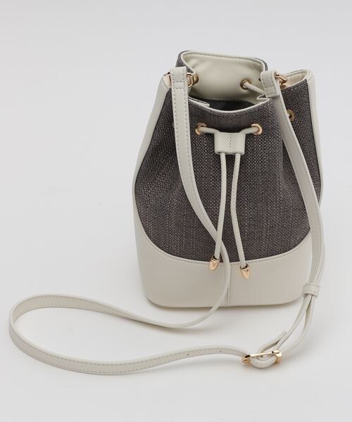 BARNYARDSTORM（バンヤードストーム）の「フェイクレザーコンビ2WAYショルダー（バッグ・レディース・オフホワイト11/ブラック19・FREE）」の6枚目の写真