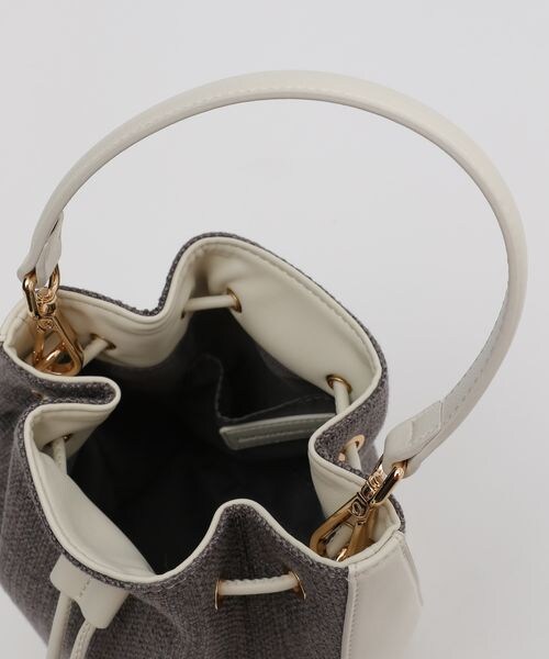 BARNYARDSTORM（バンヤードストーム）の「フェイクレザーコンビ2WAYショルダー（バッグ・レディース・オフホワイト11/ブラック19・FREE）」の8枚目の写真