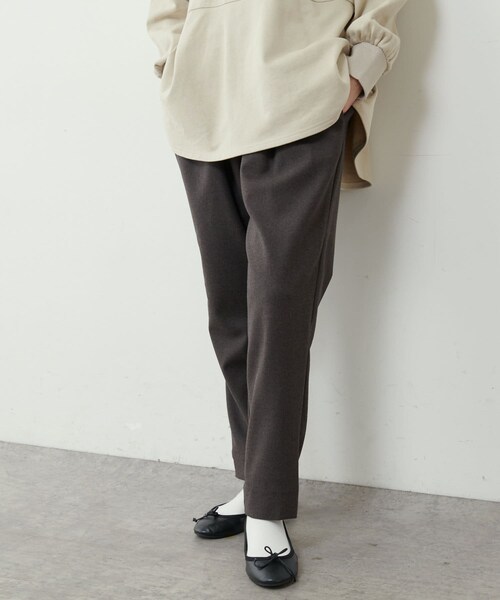 PUAL CE CIN（ピュアルセシン）の「タックテーパードパンツ（その他