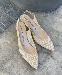 RIVE DROITE | 予約【FABIO RUSCONI】メッシュバックストラップパンプス(パンプス)