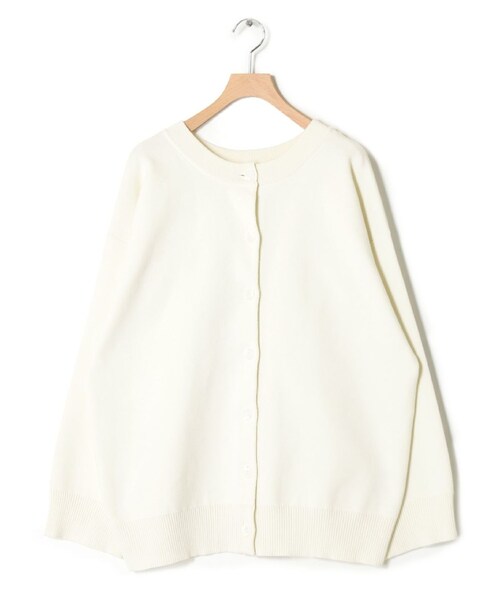 w closet(ダブルクローゼット)の「★先行予約★ニジュウス両A面クルーカーディガン【1月下旬入荷】(トップス・レディース・オフホワイト/イエロー/グリーン/Sイエロー/ブルー/オフ・FREE)」の6枚目の写真
