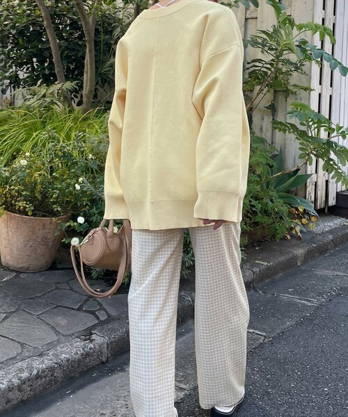 w closet(ダブルクローゼット)の「★先行予約★ニジュウス両A面クルーカーディガン【1月下旬入荷】(トップス・レディース・オフホワイト/イエロー/グリーン/Sイエロー/ブルー/オフ・FREE)」の20枚目の写真