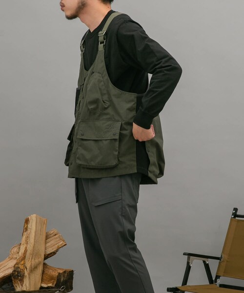 EKAL(エカル)の「【別注】NANGA×EKAL TAKIBIベスト(その他・メンズ・KHKGRY/BEG・M/L)」の5枚目の写真