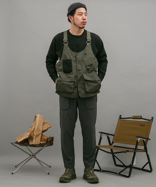 EKAL(エカル)の「【別注】NANGA×EKAL TAKIBIベスト(その他・メンズ・KHKGRY/BEG・M/L)」の3枚目の写真