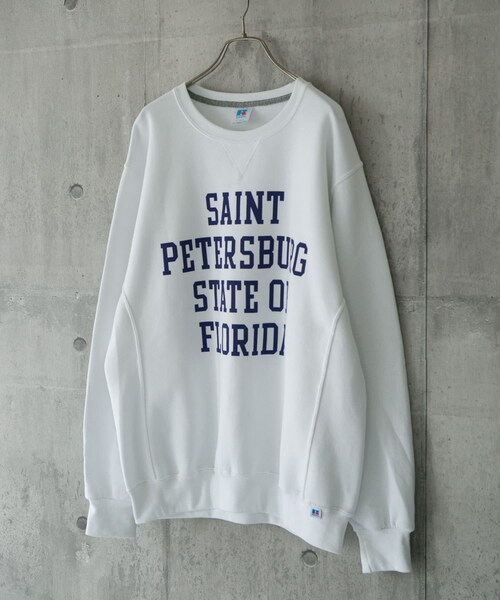 Russell Athletic（ラッセルアスレティック）の「【別注】Russell Athletic×DOORS プリントスウェット（その他・メンズ・White/Black/Ash・M/L）」の7枚目の写真