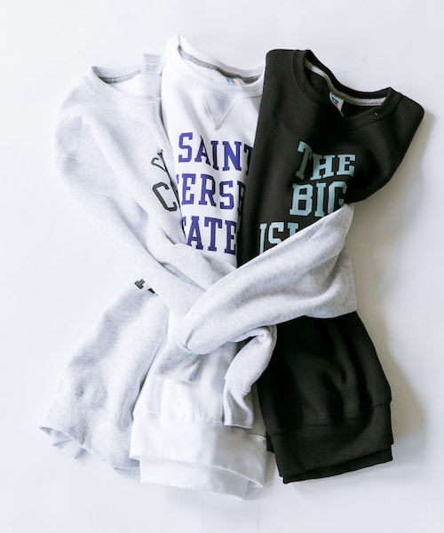 Russell Athletic（ラッセルアスレティック）の「【別注】Russell Athletic×DOORS プリントスウェット（その他・メンズ・White/Black/Ash・M/L）」の4枚目の写真