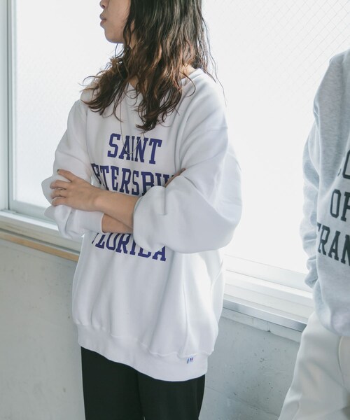 Russell Athletic（ラッセルアスレティック）の「【別注】Russell Athletic×DOORS プリントスウェット（その他・メンズ・White/Black/Ash・M/L）」の9枚目の写真