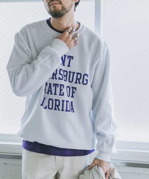 Russell Athletic（ラッセルアスレティック）の「【別注】Russell Athletic×DOORS プリントスウェット（その他・メンズ・White/Black/Ash・M/L）」の13枚目の写真