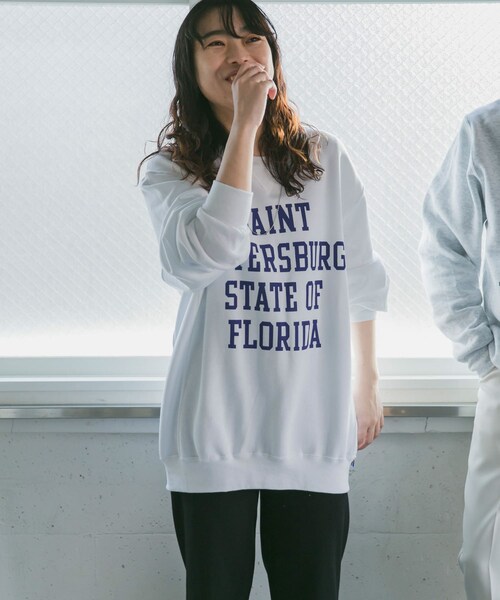 Russell Athletic（ラッセルアスレティック）の「【別注】Russell Athletic×DOORS プリントスウェット（その他・メンズ・White/Black/Ash・M/L）」の8枚目の写真