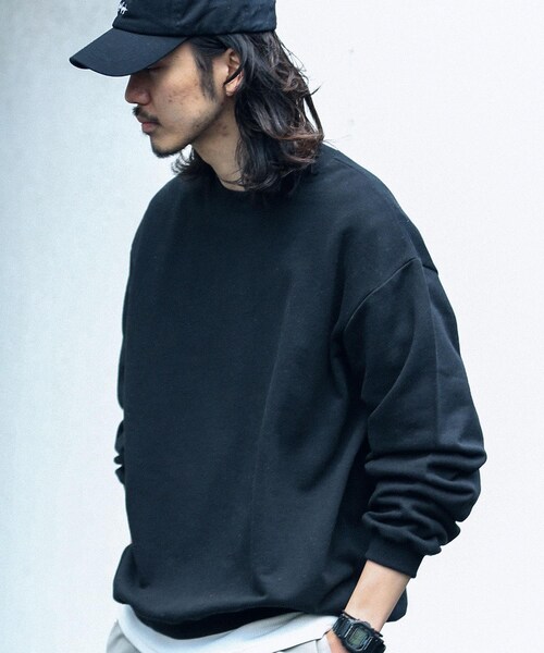 URBAN RESEARCH Sonny Label(アーバンリサーチサニーレーベル)の「ベーシックオーバースエットプルオーバー(その他・メンズ・オフ/イエロー/グリーン/ブラック/ロイヤルブルー・M/L)」の2枚目の写真