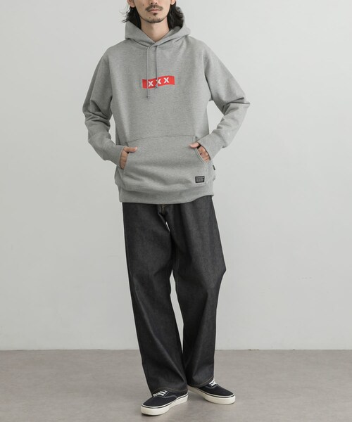 GOD SELECTION XXX（ゴッドセレクショントリプルエックス）の「GOD SELECTION XXX HOODIE（その他・メンズ・BLACK/GRAY・S/M/L）」の6枚目の写真