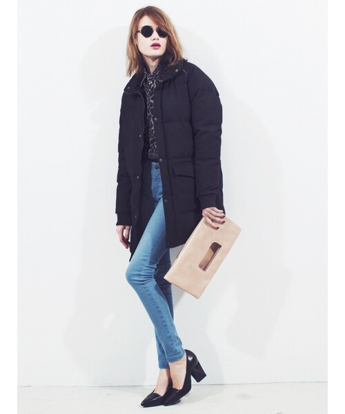 EMODA（エモダ）の「《 ViVi 12月号掲載商品 》ガラスレザークラッチBAG（バッグ・レディース・ブラック/ベージュ/ライトミックス・F）」の9枚目の写真