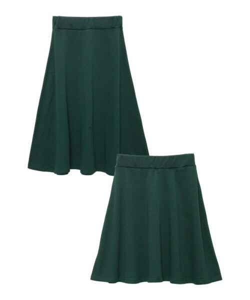 Re:EDIT（リエディ）の「お試しメール便送料無料 CHICMUSEあったか裏起毛フレアスカート（スカート・レディース・ブラック/グレー/チャコールグレー/ダークブラウン/ボルドー/グリーン/カーキ/ネイビー/ワイン・ミディ丈M/ミディ丈L/ロング丈M/ロング丈L）」の7枚目の写真