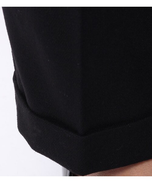 laboratory work（ラボラトリーワーク）の「裾折り返しタックテーパードパンツ（その他・レディース・ブラック・S/M）」の6枚目の写真