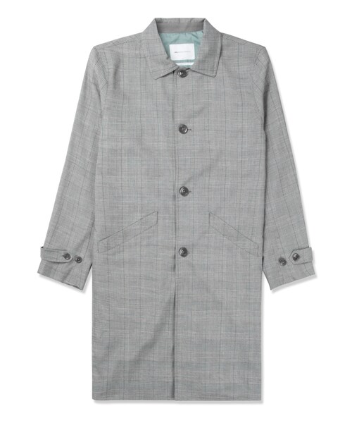 Grey Glen Check Single Coat