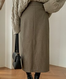 SECRETLABEL | インバンディング毛織ロングスカート(スカート)