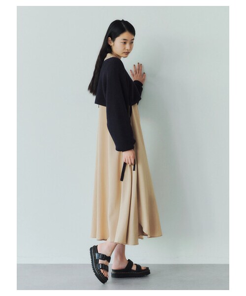 GARAGE OF GOOD CLOTHING（ガレージオブグッドクロージング）の「ピンタックヨークワンピース（ワンピース/ドレス・ホワイト/ベージュ/ネイビー・F）」の9枚目の写真