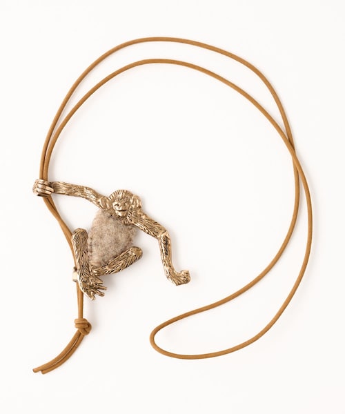 BEARDSLEY(ビアズリー)の「《RENARD BIJOUX・予約》ネックレス(モンキー)(リング・レディース・ブロンズ・FREE)」の1枚目の写真