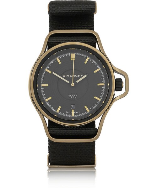 GIVENCHY(ジバンシイ)の「Givenchy Seventeen watch in gold PVD-plated stainless steel(アナログ腕時計・レディース・Black)」の1枚目の写真