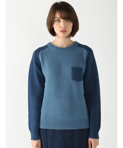 Rinajour（リナジュール）の「インディゴニットP/O（トップス・レディース・INDIGO/USED・F）」の8枚目の写真