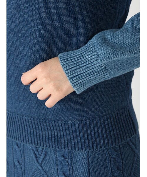 Rinajour（リナジュール）の「インディゴニットP/O（トップス・レディース・INDIGO/USED・F）」の6枚目の写真