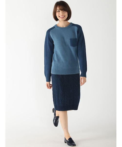 Rinajour（リナジュール）の「インディゴニットP/O（トップス・レディース・INDIGO/USED・F）」の9枚目の写真