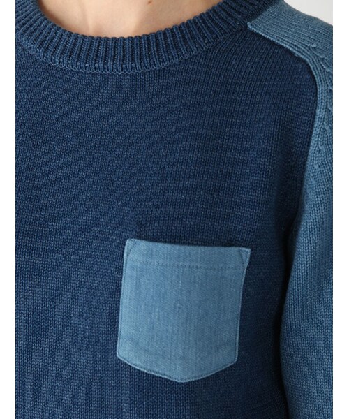 Rinajour（リナジュール）の「インディゴニットP/O（トップス・レディース・INDIGO/USED・F）」の5枚目の写真