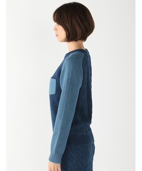 Rinajour（リナジュール）の「インディゴニットP/O（トップス・レディース・INDIGO/USED・F）」の3枚目の写真