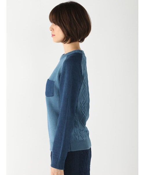 Rinajour（リナジュール）の「インディゴニットP/O（トップス・レディース・INDIGO/USED・F）」の10枚目の写真