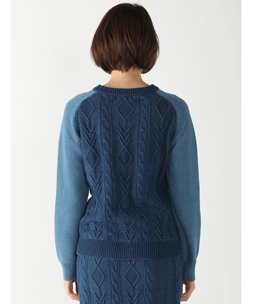 Rinajour（リナジュール）の「インディゴニットP/O（トップス・レディース・INDIGO/USED・F）」の4枚目の写真