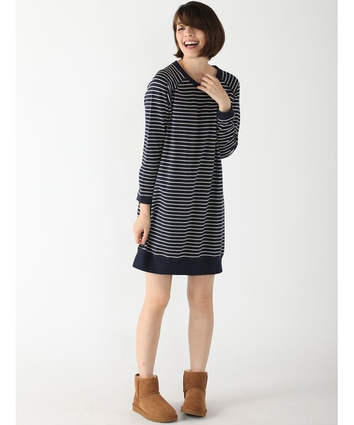 Rinajour（リナジュール）の「リバーシブルOP（ワンピース/ドレス・レディース・GREY/NAVY・F）」の10枚目の写真