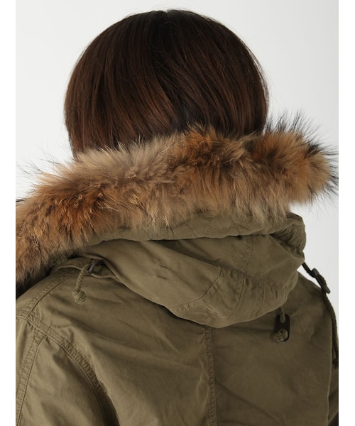 Rinajour（リナジュール）の「RINA-BASIC M-65 PARK（ジャケット/アウター・レディース・CHARCOL/OLIVE・M）」の8枚目の写真