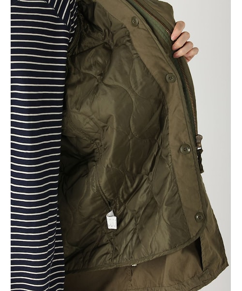 Rinajour（リナジュール）の「RINA-BASIC M-65 PARK（ジャケット/アウター・レディース・CHARCOL/OLIVE・M）」の9枚目の写真