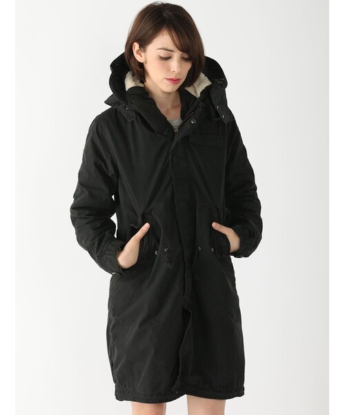 Rinajour（リナジュール）の「RINA-BASIC M-65 PARK（ジャケット/アウター・レディース・CHARCOL/OLIVE・M）」の19枚目の写真