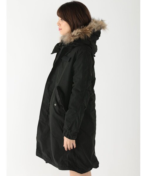 Rinajour（リナジュール）の「RINA-BASIC M-65 PARK（ジャケット/アウター・レディース・CHARCOL/OLIVE・M）」の12枚目の写真