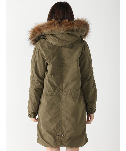 Rinajour（リナジュール）の「RINA-BASIC M-65 PARK（ジャケット/アウター・レディース・CHARCOL/OLIVE・M）」の5枚目の写真