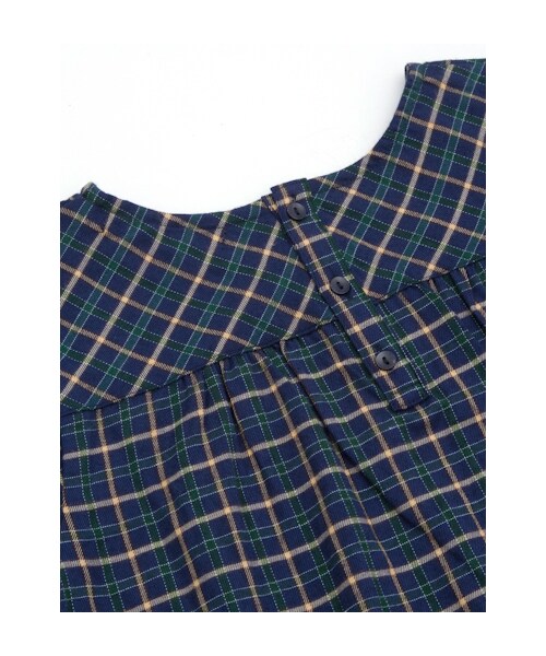 w closet(ダブルクローゼット)の「チェック肩フリル長袖プルオーバー(トップス・レディース・レッド/グリーン/ブルー・FREE)」の9枚目の写真