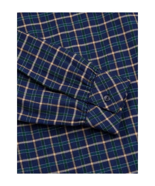w closet(ダブルクローゼット)の「チェック肩フリル長袖プルオーバー(トップス・レディース・レッド/グリーン/ブルー・FREE)」の10枚目の写真