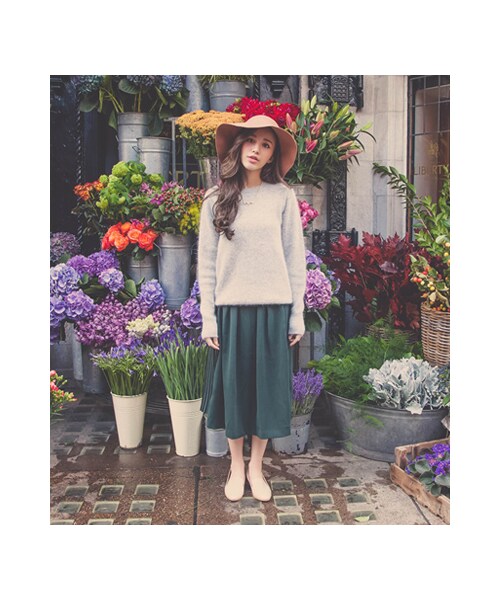 gracegift（グレースギフト）の「漆皮金跟樂福鞋（シューズ・レディース・杏色/黑/深藍・35/36/37/38/39/40/41）」の5枚目の写真