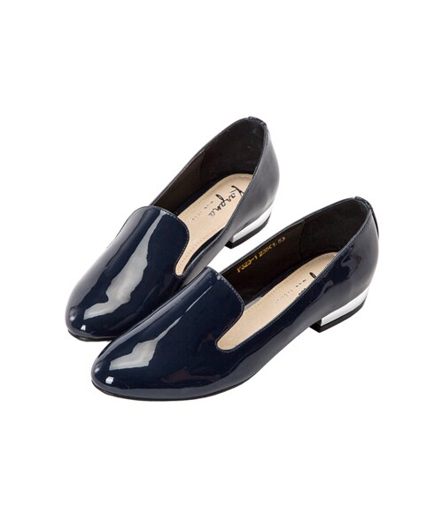 gracegift（グレースギフト）の「漆皮金跟樂福鞋（シューズ・レディース・杏色/黑/深藍・35/36/37/38/39/40/41）」の21枚目の写真