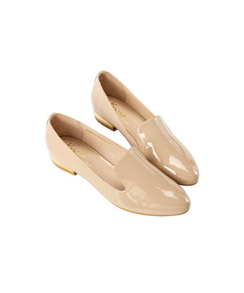 gracegift（グレースギフト）の「漆皮金跟樂福鞋（シューズ・レディース・杏色/黑/深藍・35/36/37/38/39/40/41）」の4枚目の写真